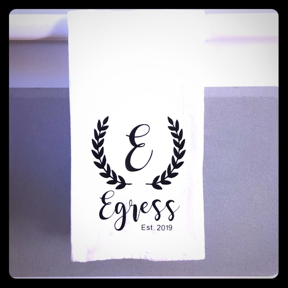 Other - Handmade custom flour towel monogram